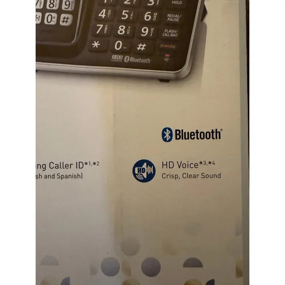 Panasonic KX-TG985SK Link2Cell 5 Handset Cordless Phone System New Open Box